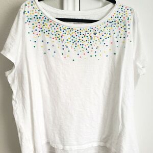 Talbots Multicolor Beaded Blouse